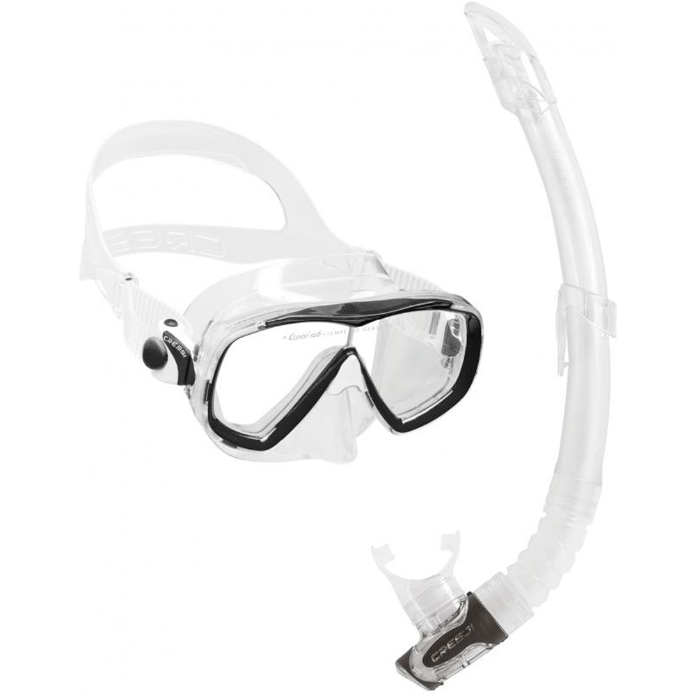 Cressi Sub kit gafas y tubo snorkel KIT ESTRELLA VIP (Estrella + Gamma) vista frontal