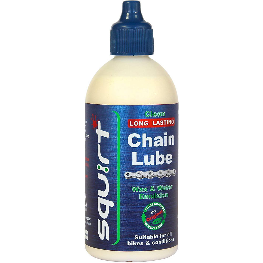 Squirt Cycling Products aceites y lubricante bicicleta SQUIRT LUBRICANTE CADENA CERA LARGA120ML vista frontal