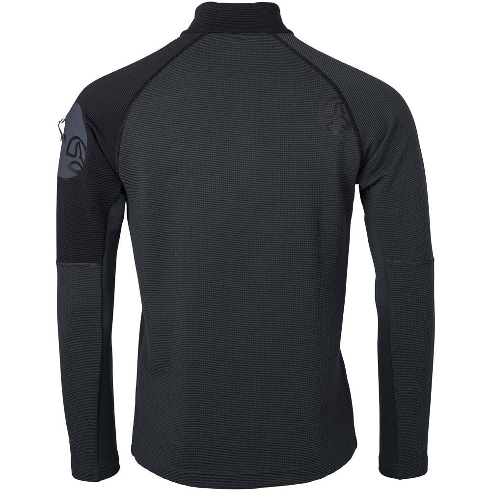 Ternua forro polar hombre LEMIK 1/2 ZIP vista trasera