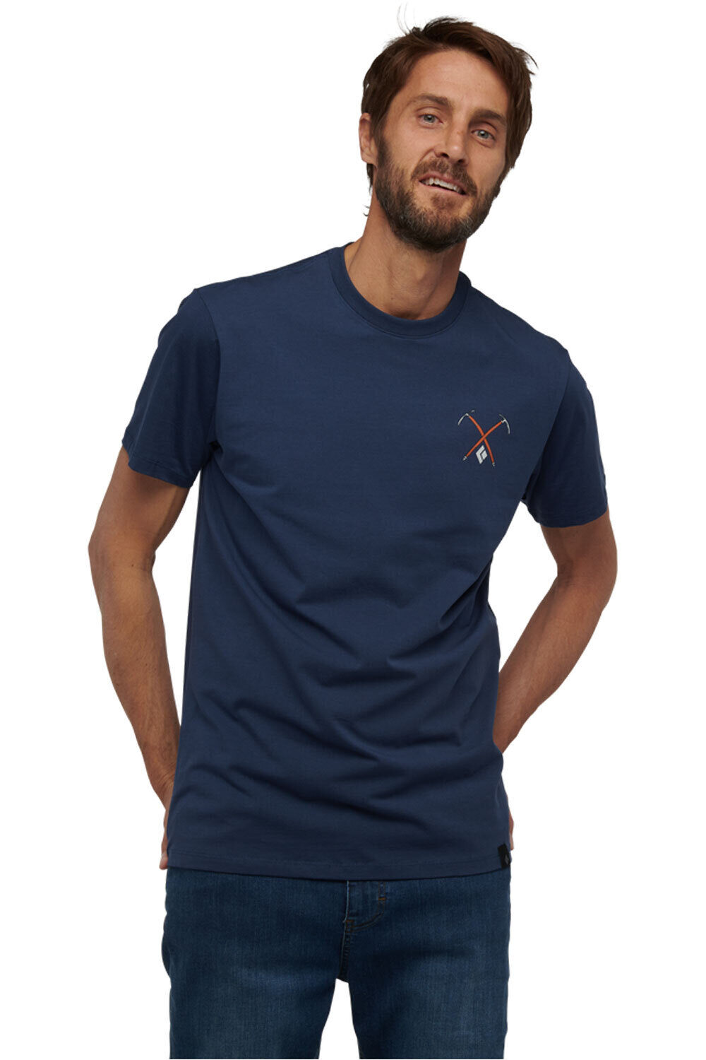 Black Diamond camiseta montaña manga corta hombre PIOLET SS TEE vista frontal