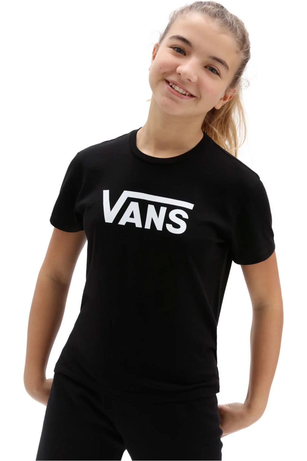 Camiseta Niña VANS Dalmation V Crew - Black