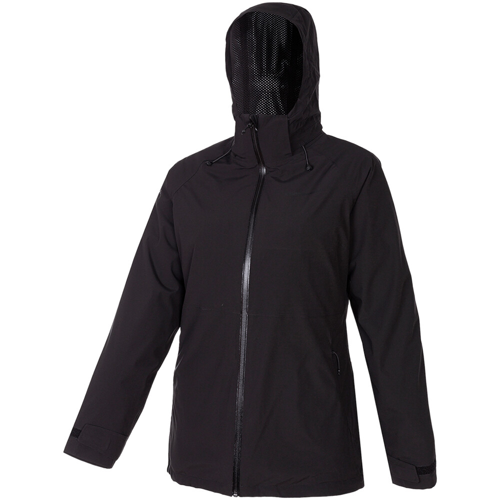 CHAQUETA IMPERMEABLE MUJER NEGRA KARAKO W