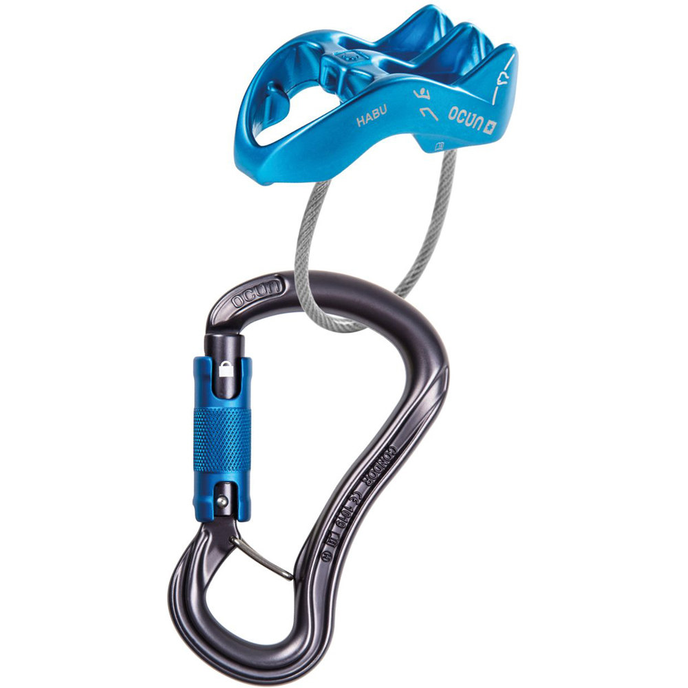 Ocun bloqueador seguridad BELAY SET CONDOR TRIPLE/HABU vista frontal