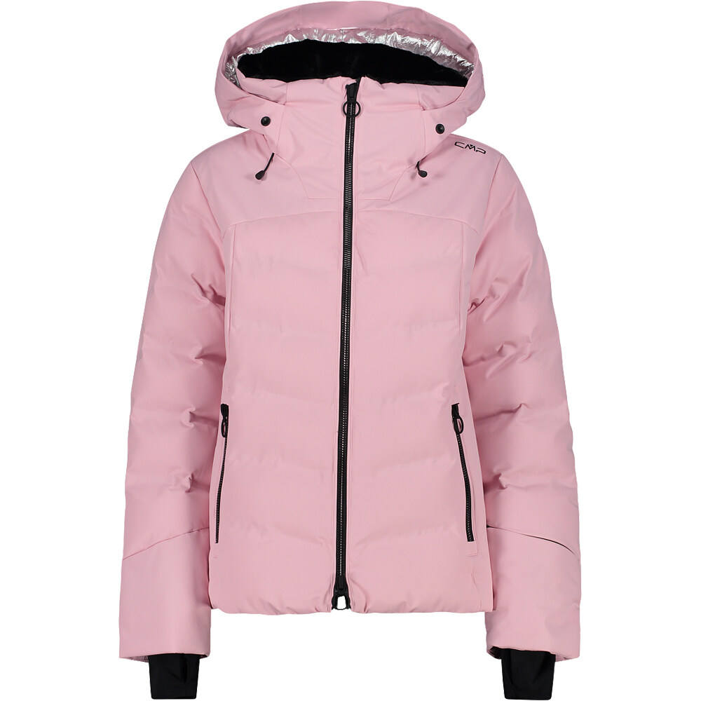 Cmp Woman Jacket Fix Hood rosa chaqueta esquí mujer