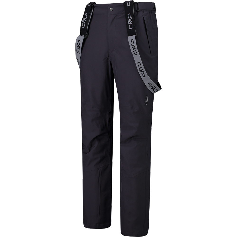 Pantalones De Nieve Hombre - CMP Man Ski Salopette Soft Shell - Black