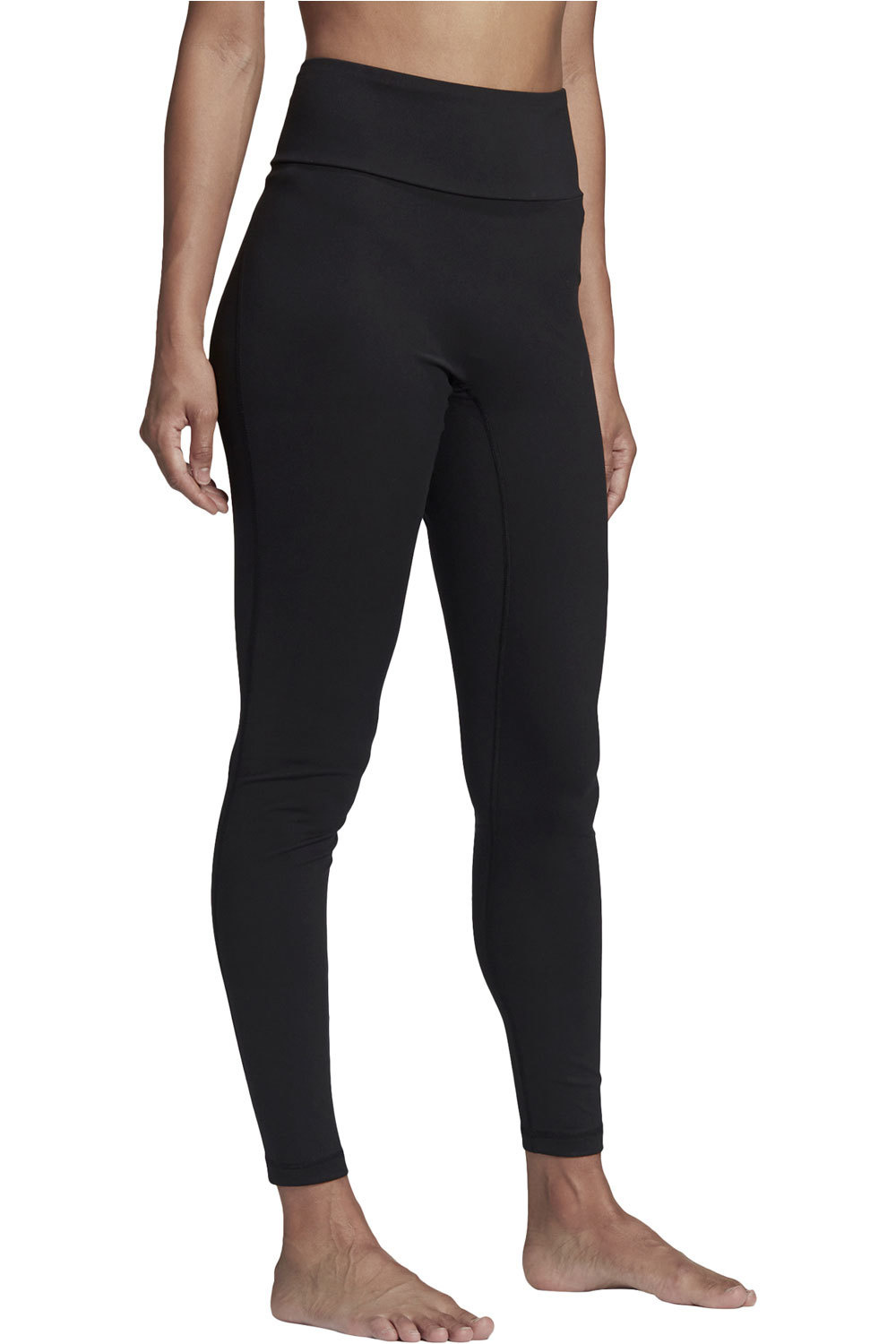 adidas pantalones y mallas largas fitness mujer Yoga Essentials de tiro alto vista frontal