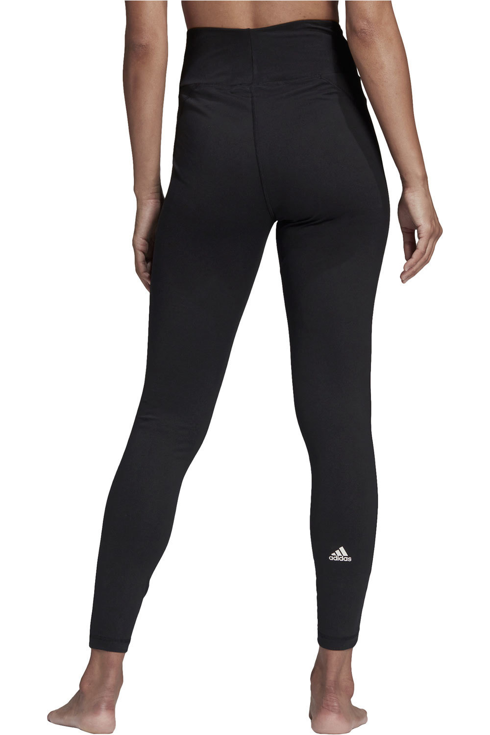 adidas pantalones y mallas largas fitness mujer Yoga Essentials de tiro alto vista trasera