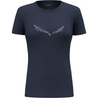 Salewa camiseta montaña manga corta mujer SOLID DRY W T-SHIRT. vista frontal