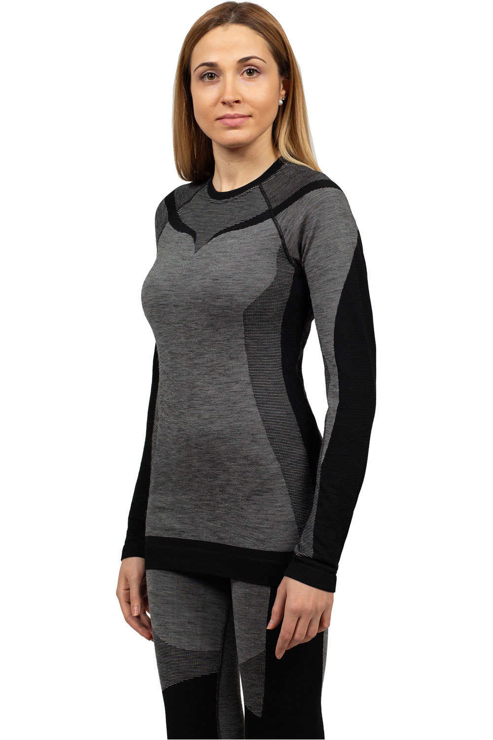 Dry Heat camiseta térmica manga larga mujer LADY CREW NECK LONG SLEEVES NE vista frontal