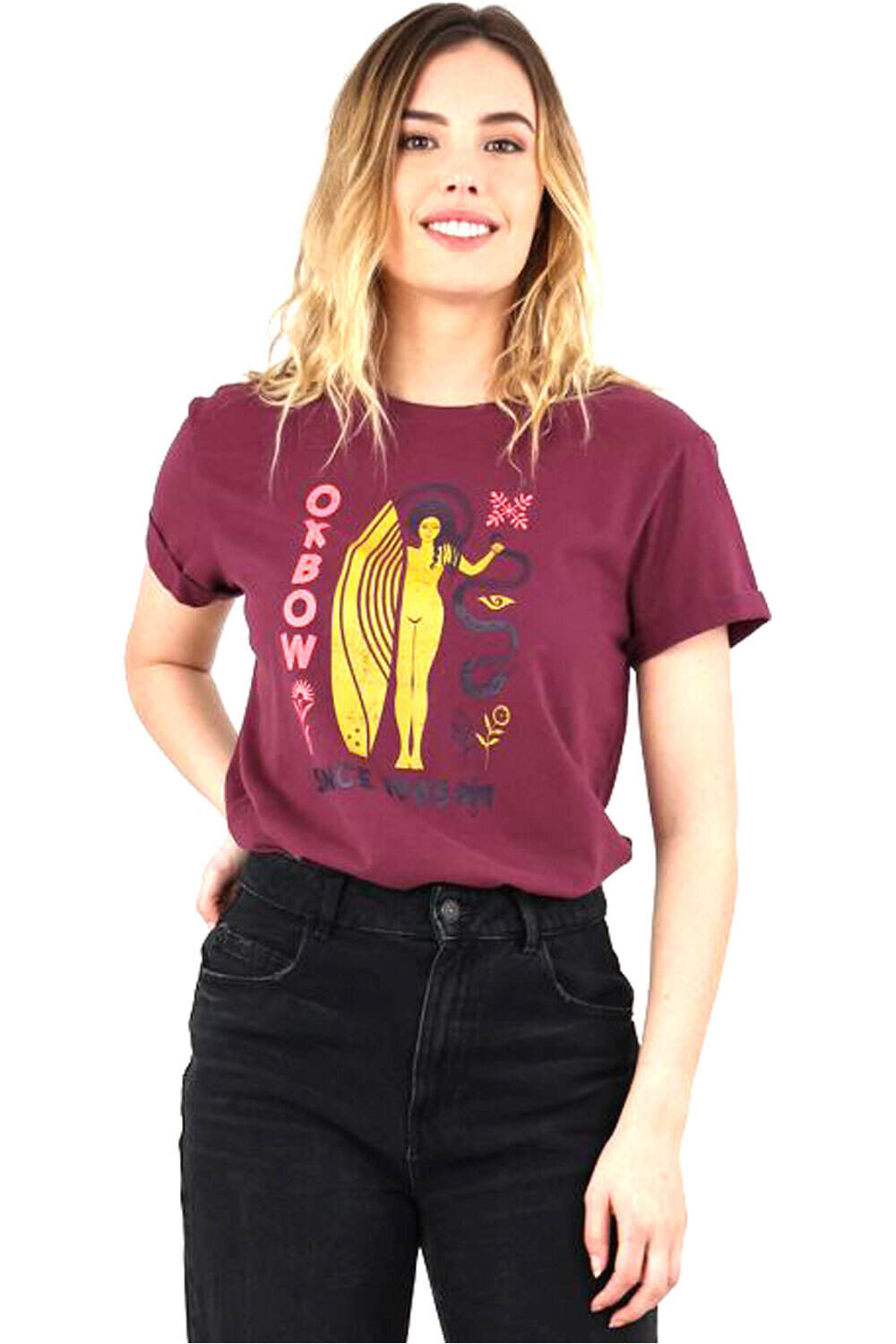 Oxbow camiseta manga corta mujer O2TOXIM vista frontal