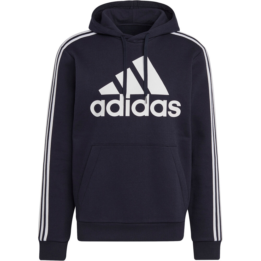 adidas sudadera hombre Essentials Fleece Logo 3 bandas con capucha 04