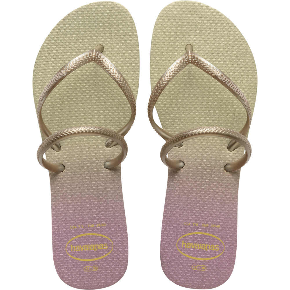 Havaianas chanclas mujer HAV. FLAT DUO IRIDESCENT lateral exterior