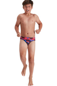 Speedo bañador natación niño Mosh Pit Allover 6.5cm Brief vista frontal