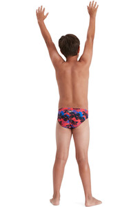 Speedo bañador natación niño Mosh Pit Allover 6.5cm Brief vista trasera