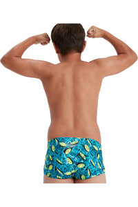 Speedo bañador natación niño Smileys 13cm Boys Club Training Allover Brief vista trasera