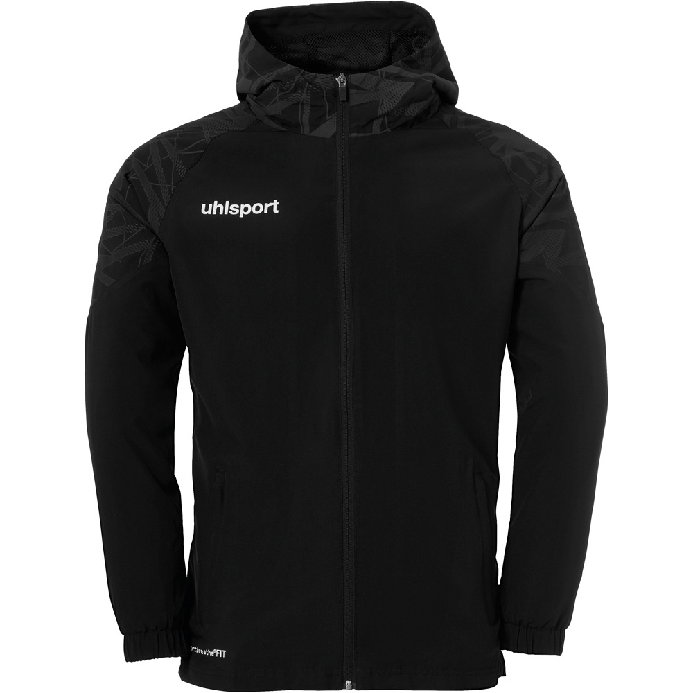 Uhlsport sudadera entrenamiento fútbol GOAL 25 EVO WOVEN HOOD JACKET vista frontal