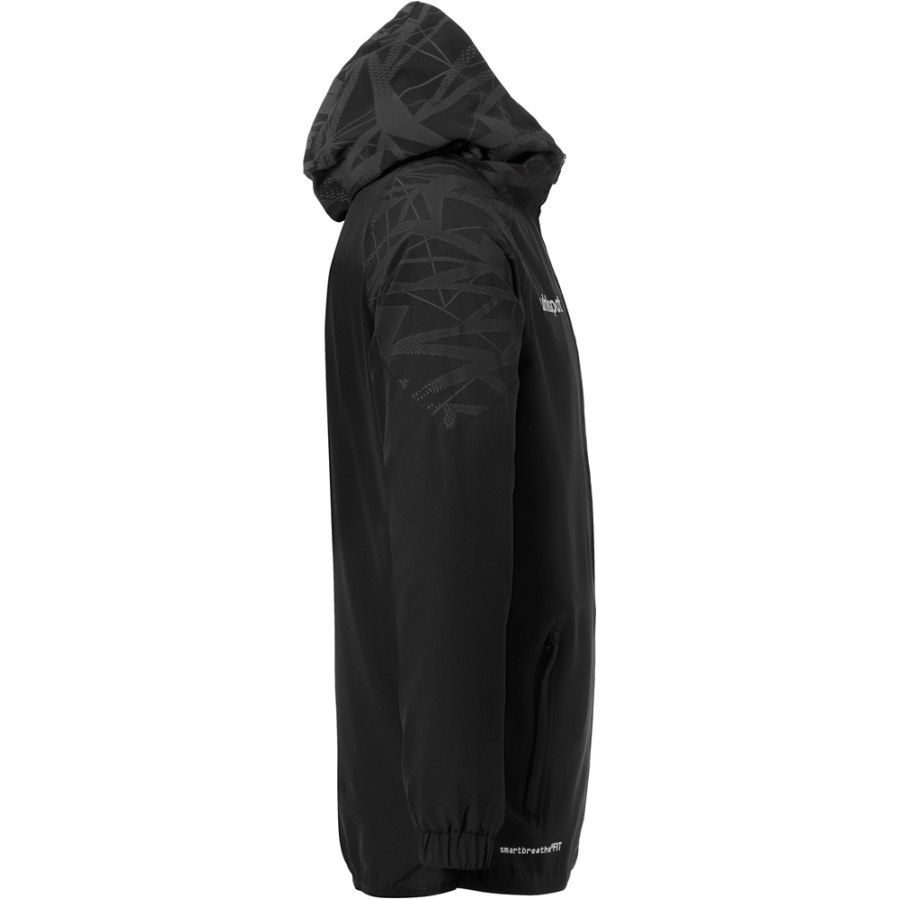 Uhlsport sudadera entrenamiento fútbol GOAL 25 EVO WOVEN HOOD JACKET vista trasera