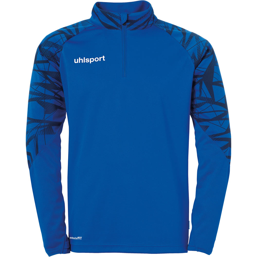 Uhlsport camisetas entrenamiento futbol manga larga niño GOAL 25 1/4 ZIP TOP vista frontal