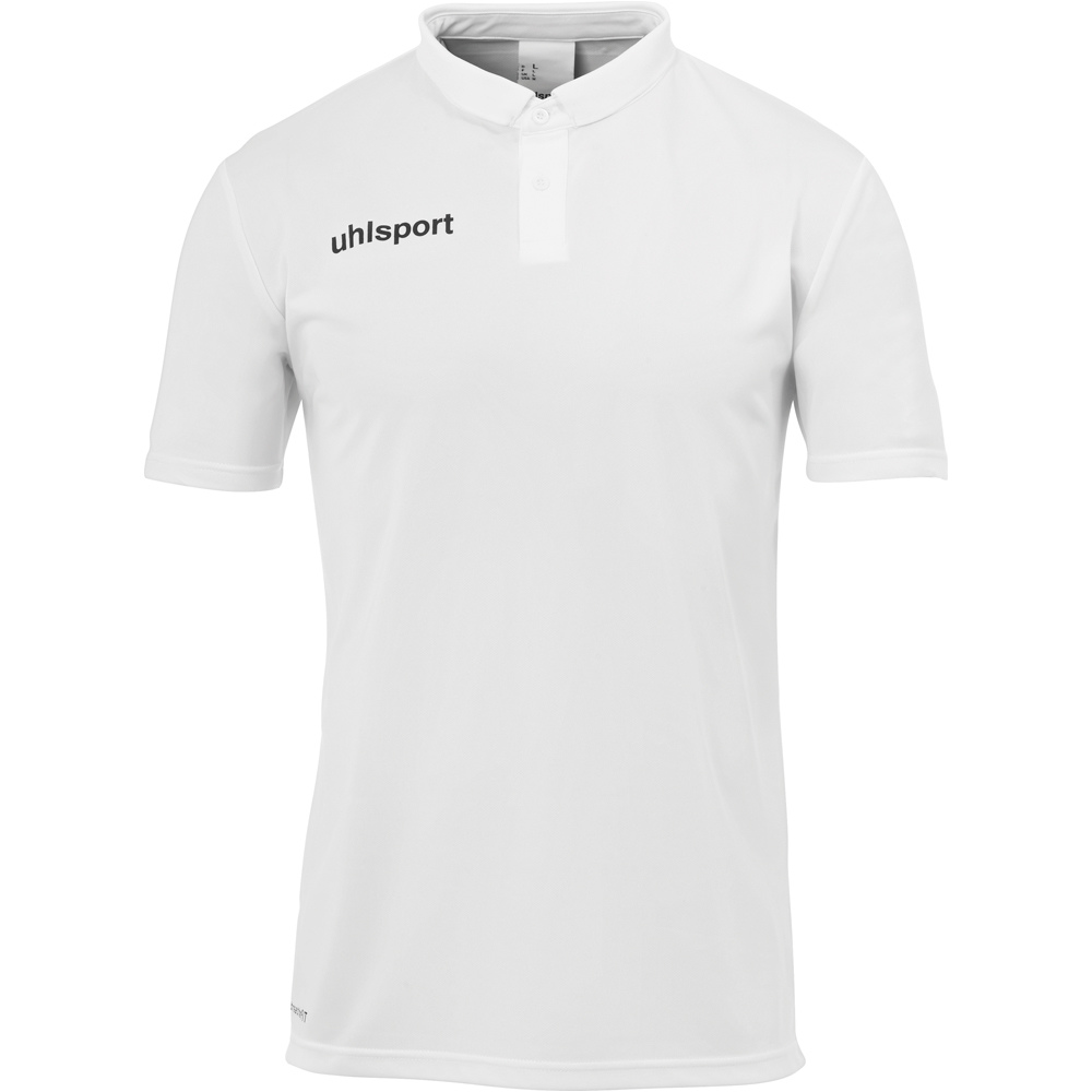 Uhlsport camisetas entrenamiento futbol manga corta niño ESSENTIAL POLY POLO SHIRT vista frontal