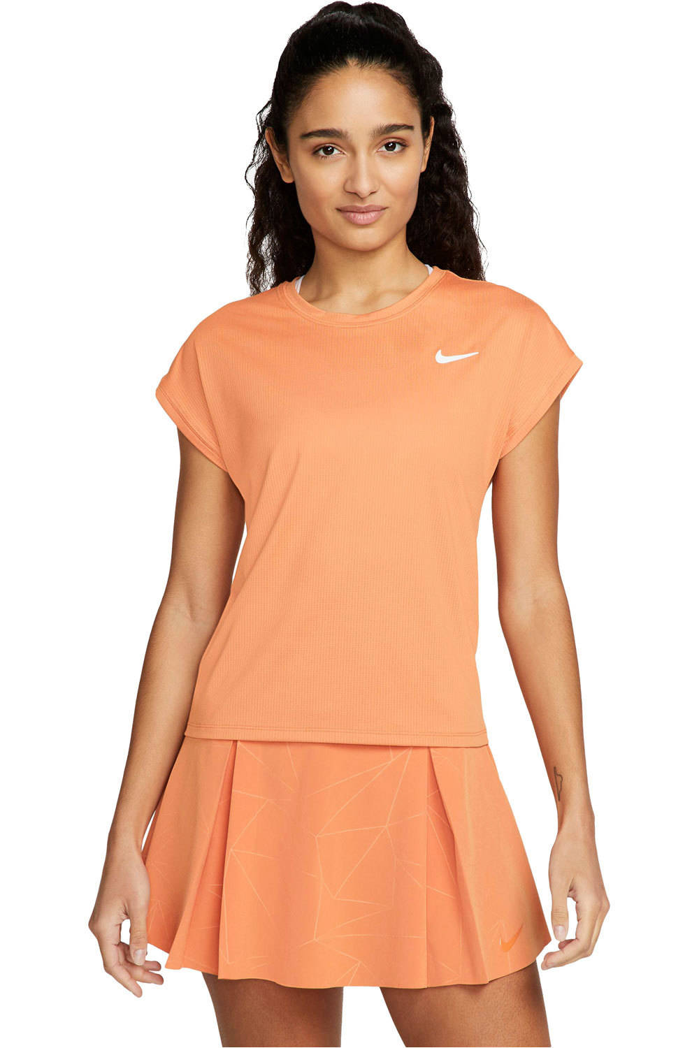 Nike camiseta tenis manga corta mujer W NKCT DF VCTRY TOP SS vista frontal