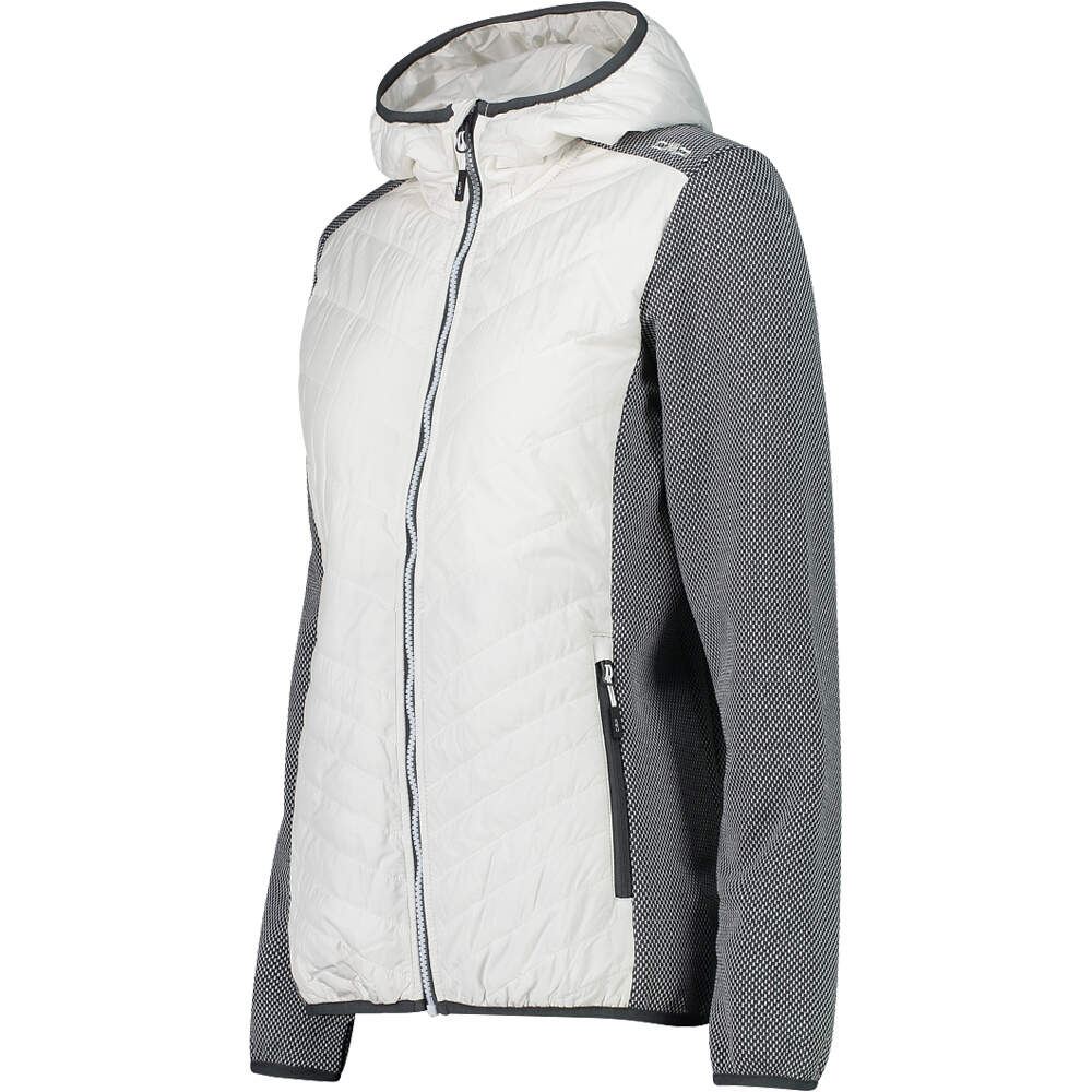 Cmp chaqueta outdoor mujer WOMAN JACKET HYBRID FIX HOOD vista detalle