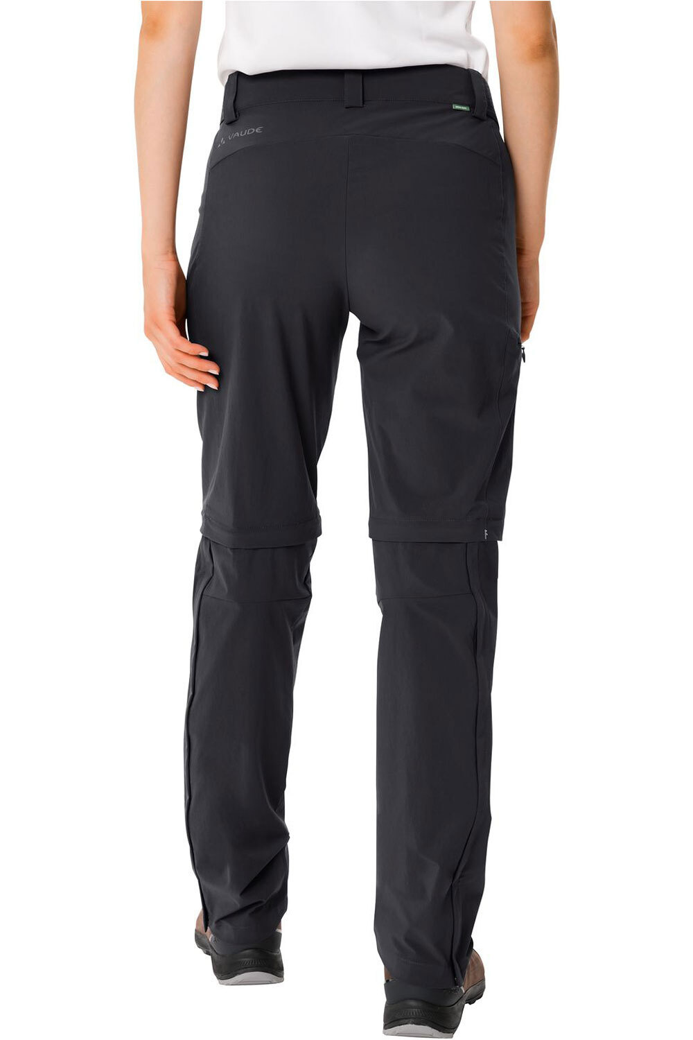 Vaude pantalón montaña mujer Women  s Farley Stretch ZO T-Zip Pants II vista trasera