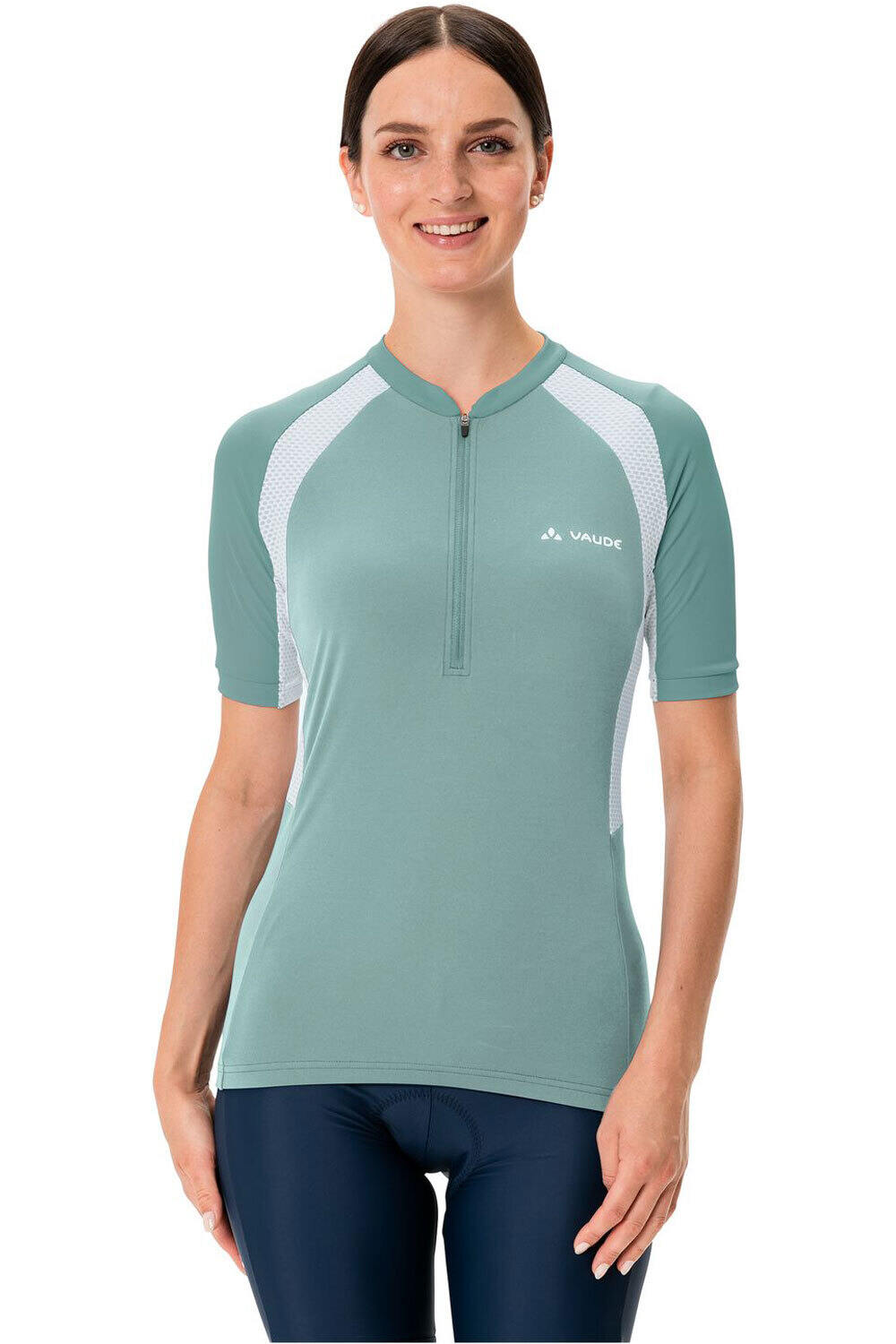 Vaude maillot manga corta mujer Women's Advanced Tricot IV vista frontal