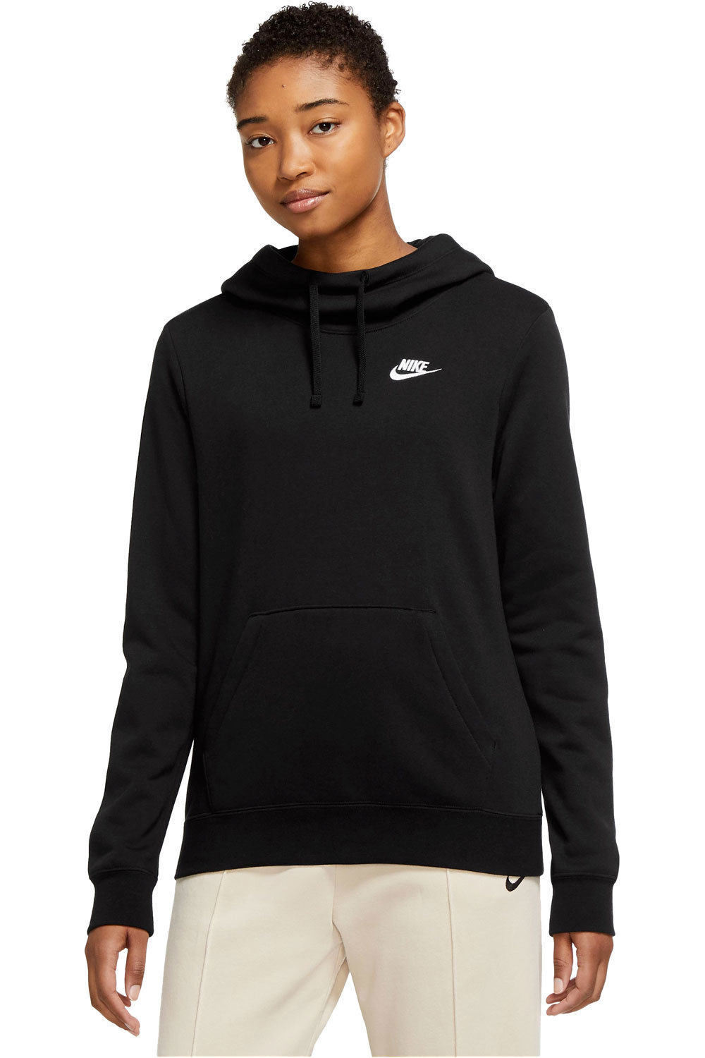 Nike sudadera mujer NSW CLUB FLC FNL HOODIE STD vista frontal