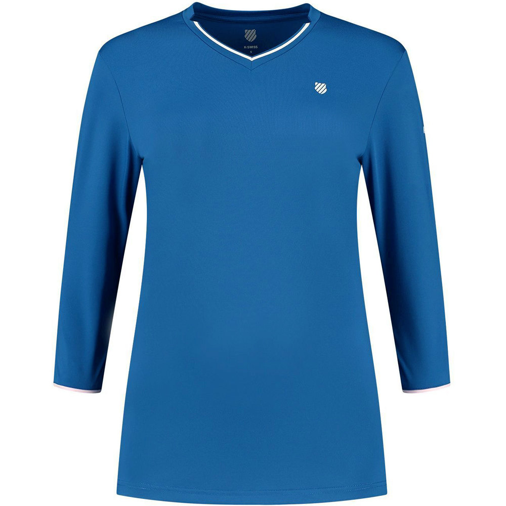 K-Swiss camiseta tenis manga larga mujer HYPERCOURT vista frontal