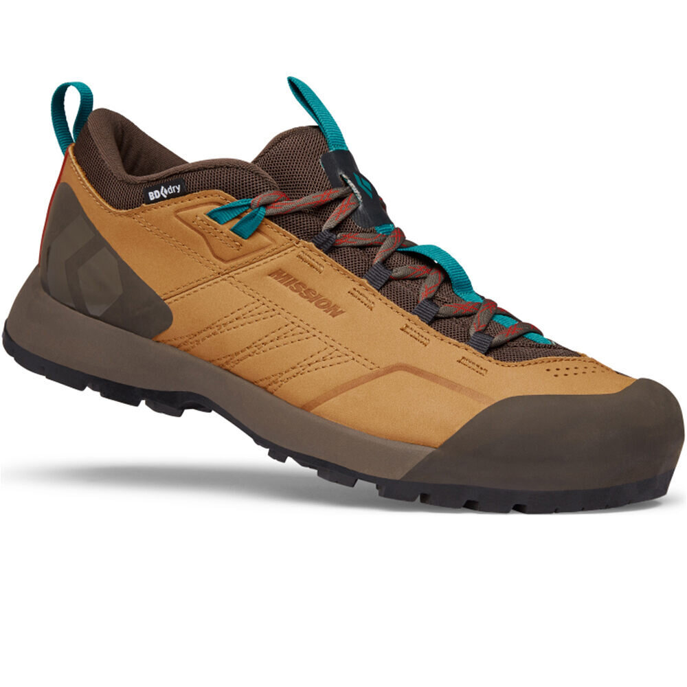 Black Diamond zapatilla trekking hombre MISSION LEATHR LOW WATERPROF APROACH SHOES lateral interior