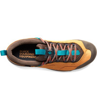 Black Diamond zapatilla trekking hombre MISSION LEATHR LOW WATERPROF APROACH SHOES vista superior