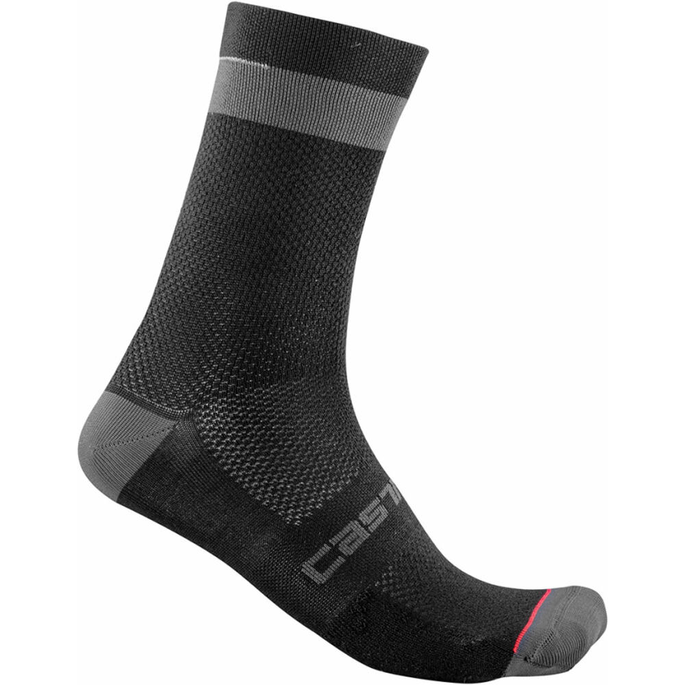 Castelli calcetines ciclismo ALPHA 18 SOCK NEG vista frontal