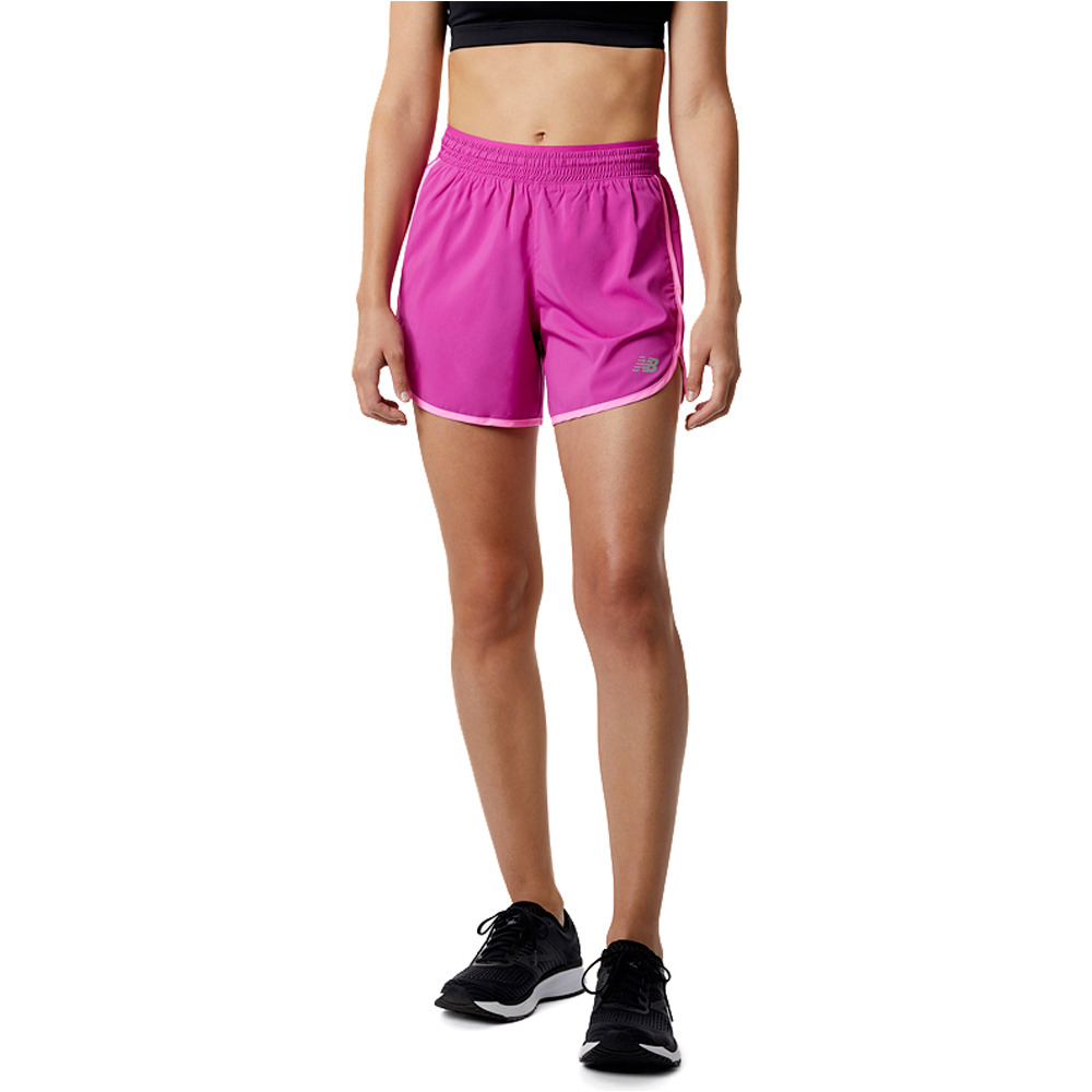 New Balance pantalón running mujer Accelerate Short 5 inch vista frontal