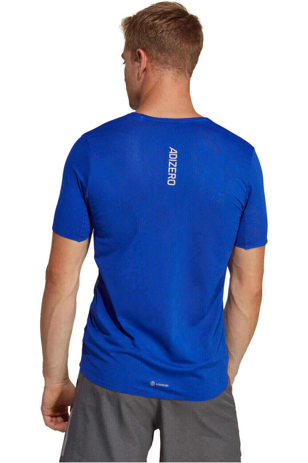 adidas camiseta técnica manga corta hombre Adizero vista trasera