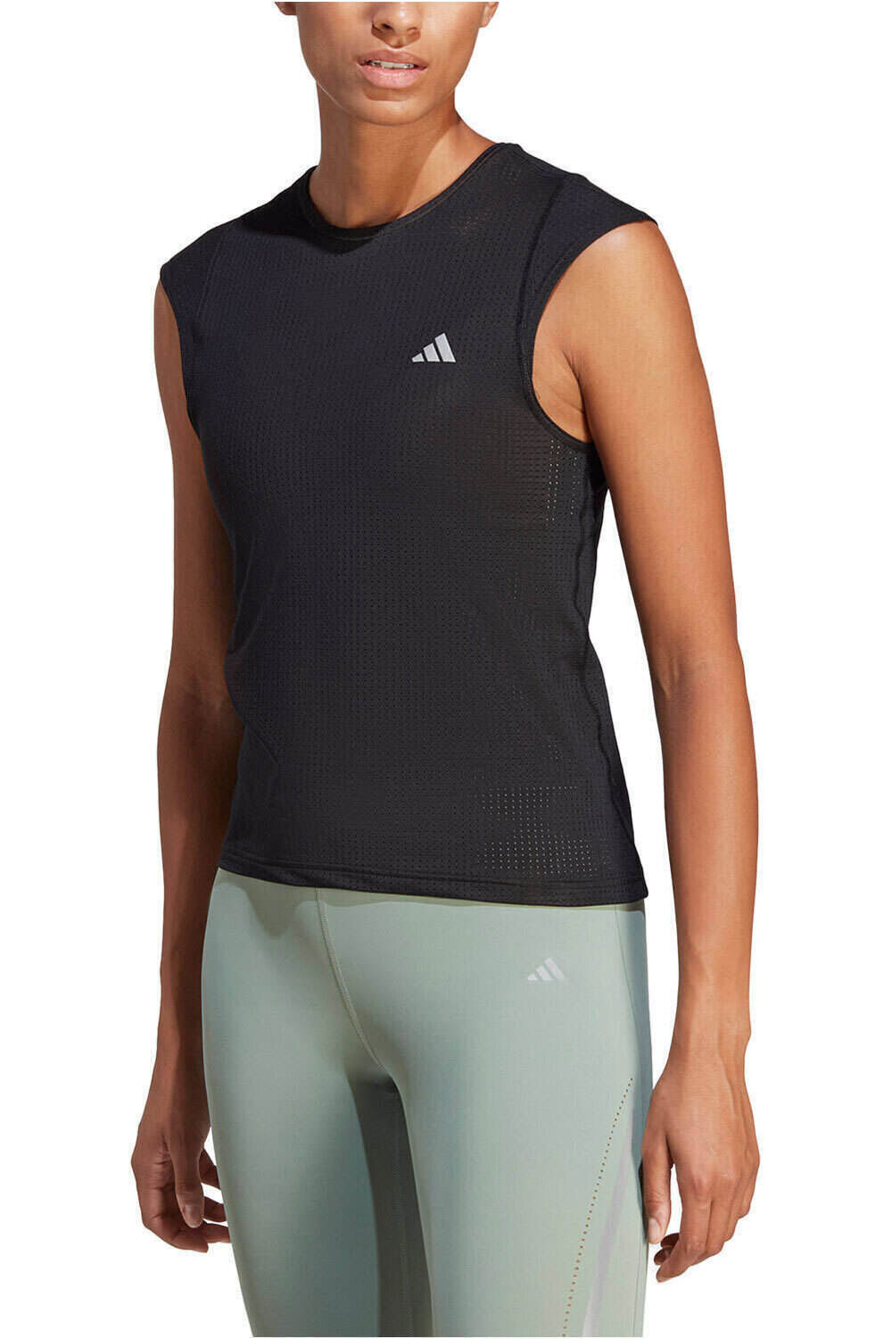 adidas camiseta entrenamiento manga corta mujer Fast Running vista frontal