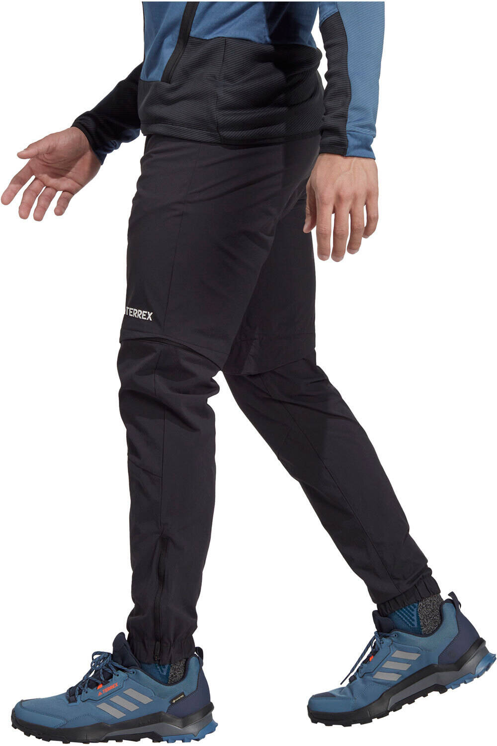 adidas Terrex Utilitas Hiking Zip-off negro pantalón largo montaña hombre