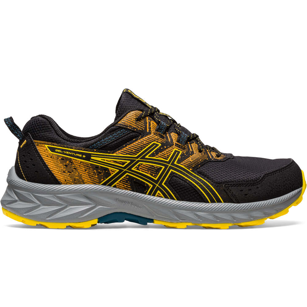 Zapatillas Asics Gel Venture 9 Trail Negro Amarillo Naranja Hombre