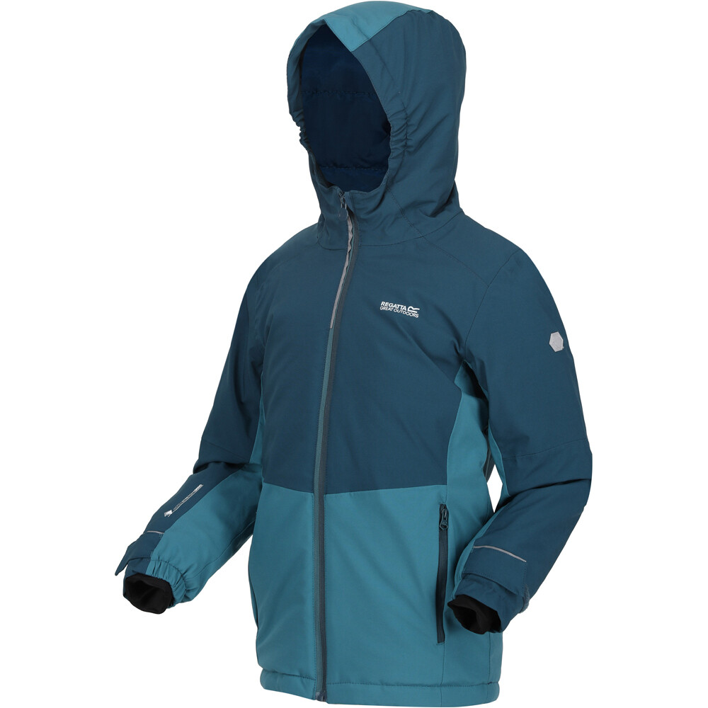 Regatta chaqueta impermeable niño HIGHTON PADIII vista detalle