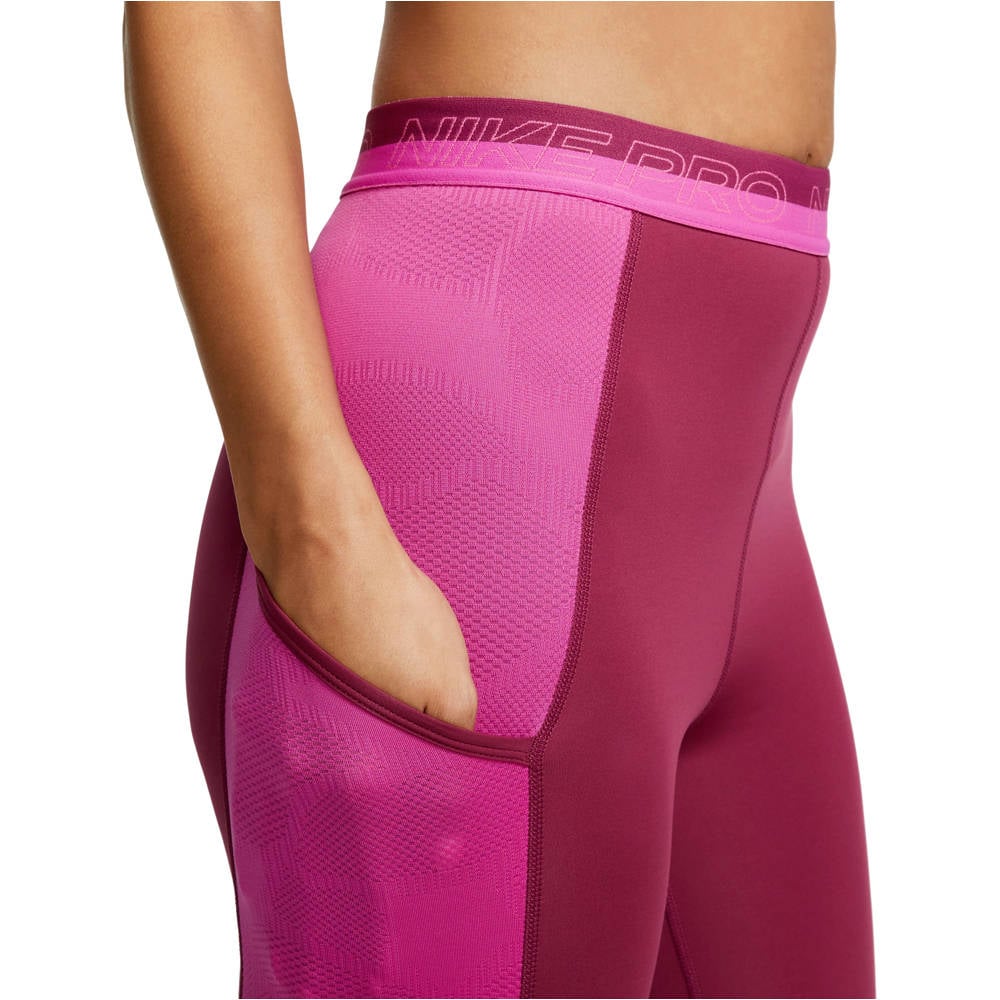 Nike pantalones y mallas largas fitness mujer W NP DF HR 7/8 TIGHT FEMME vista detalle