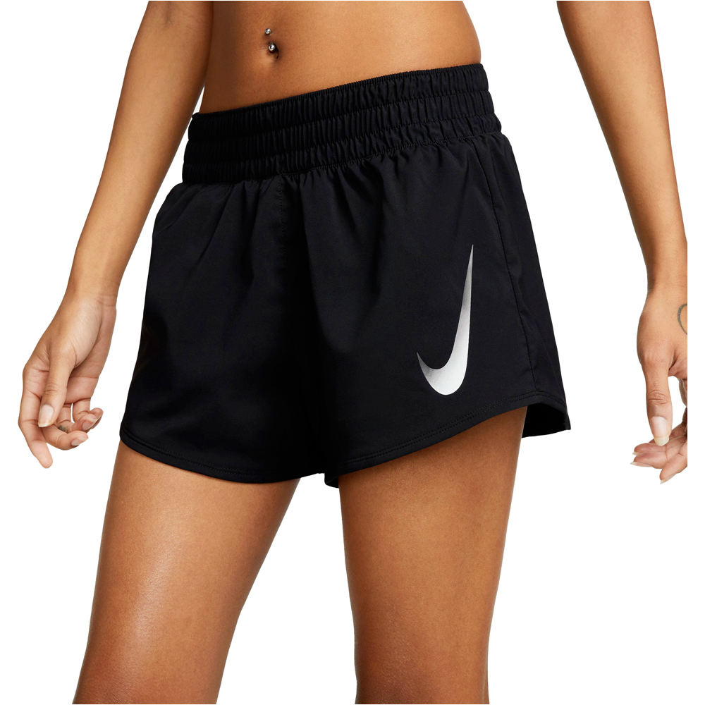 Nike pantalón running mujer W NK SWOOSH SHORT VENEER VERS vista frontal