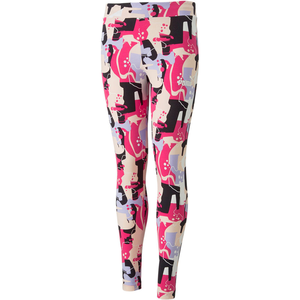 Puma malla larga niña ESS+ STREET ART AOP Leggings G vista frontal