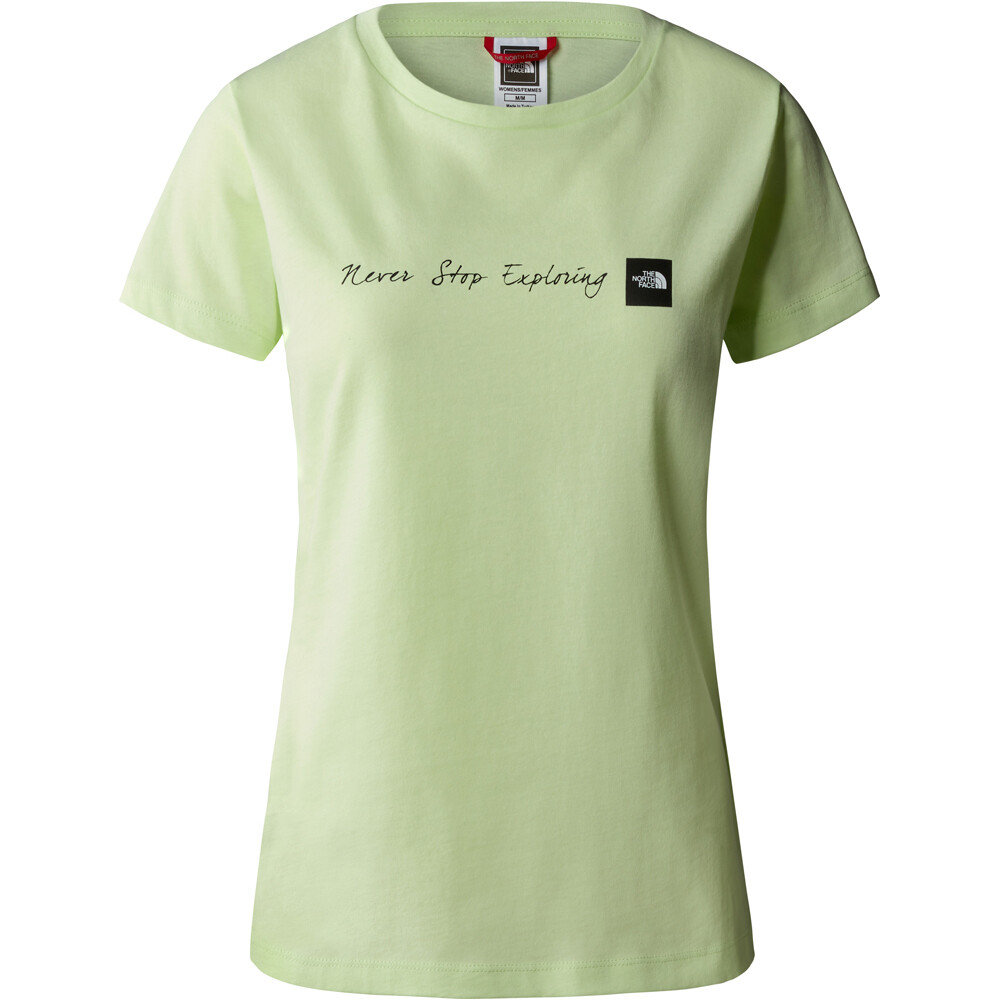 The North Face camiseta montaña manga corta mujer W S/S NeverStopExploring Tee-EU vista frontal