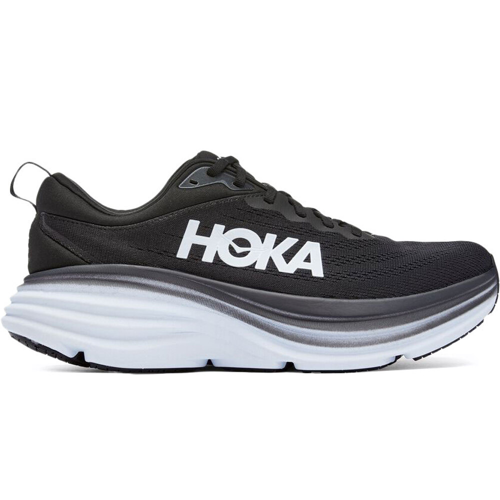 Tenis Hoka Running Bondi 8 Negro Hombre