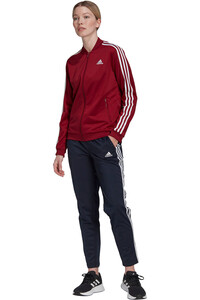 adidas sudadera mujer Essentials 3 bandas vista frontal