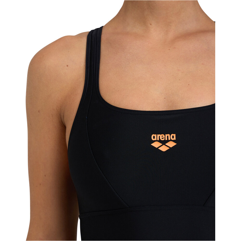 Arena Solid Swimsuit Control Pro Back B negro bañador natación mujer