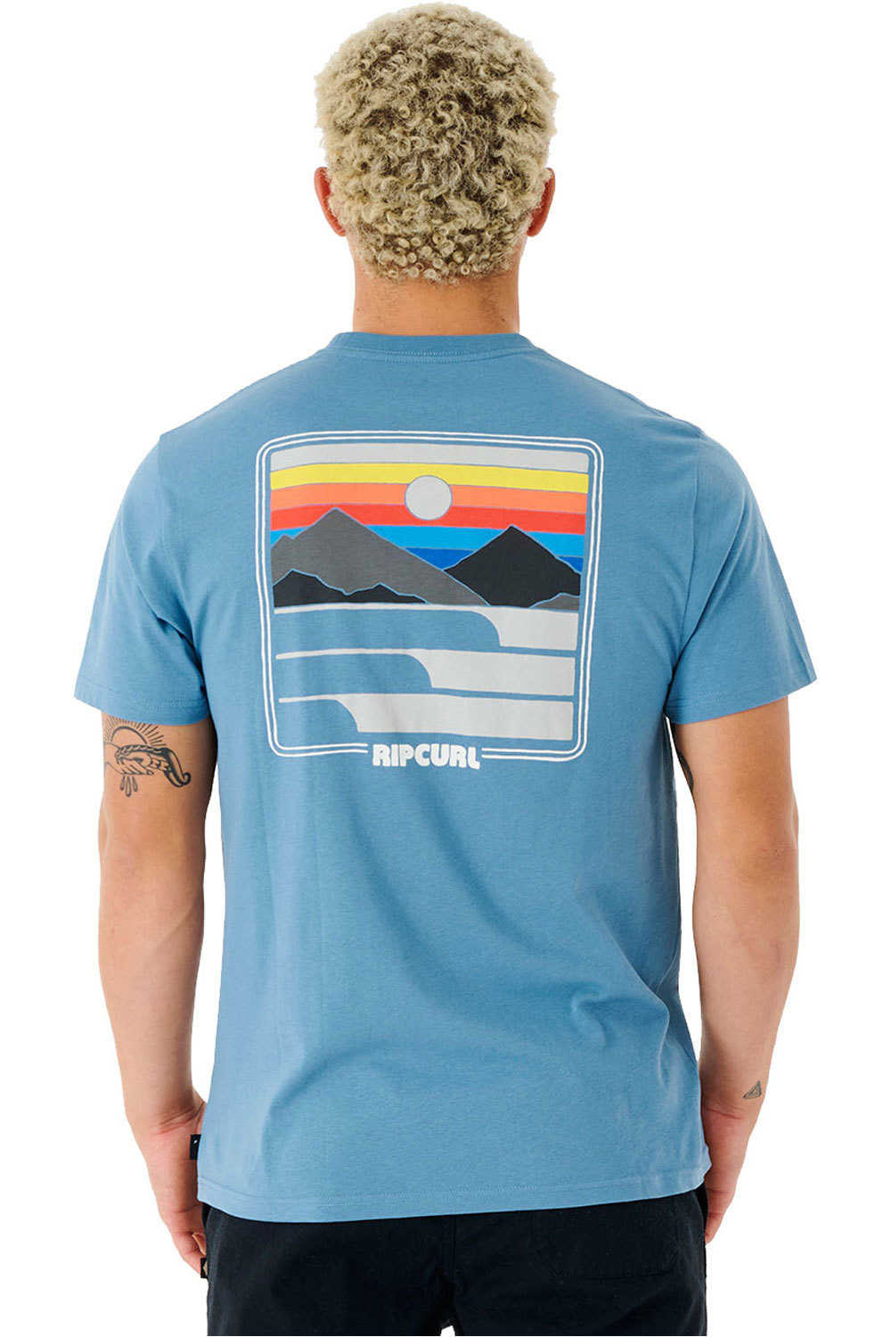 Rip Curl camiseta manga corta hombre SURF REVIVIAL SUNSET TEE vista trasera