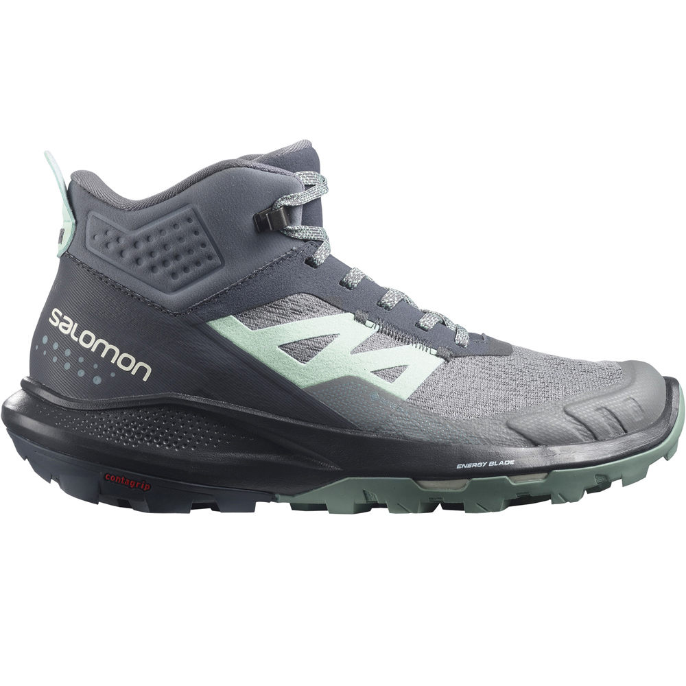 Salomon bota trekking mujer OUTpulse Mid GTX W lateral exterior