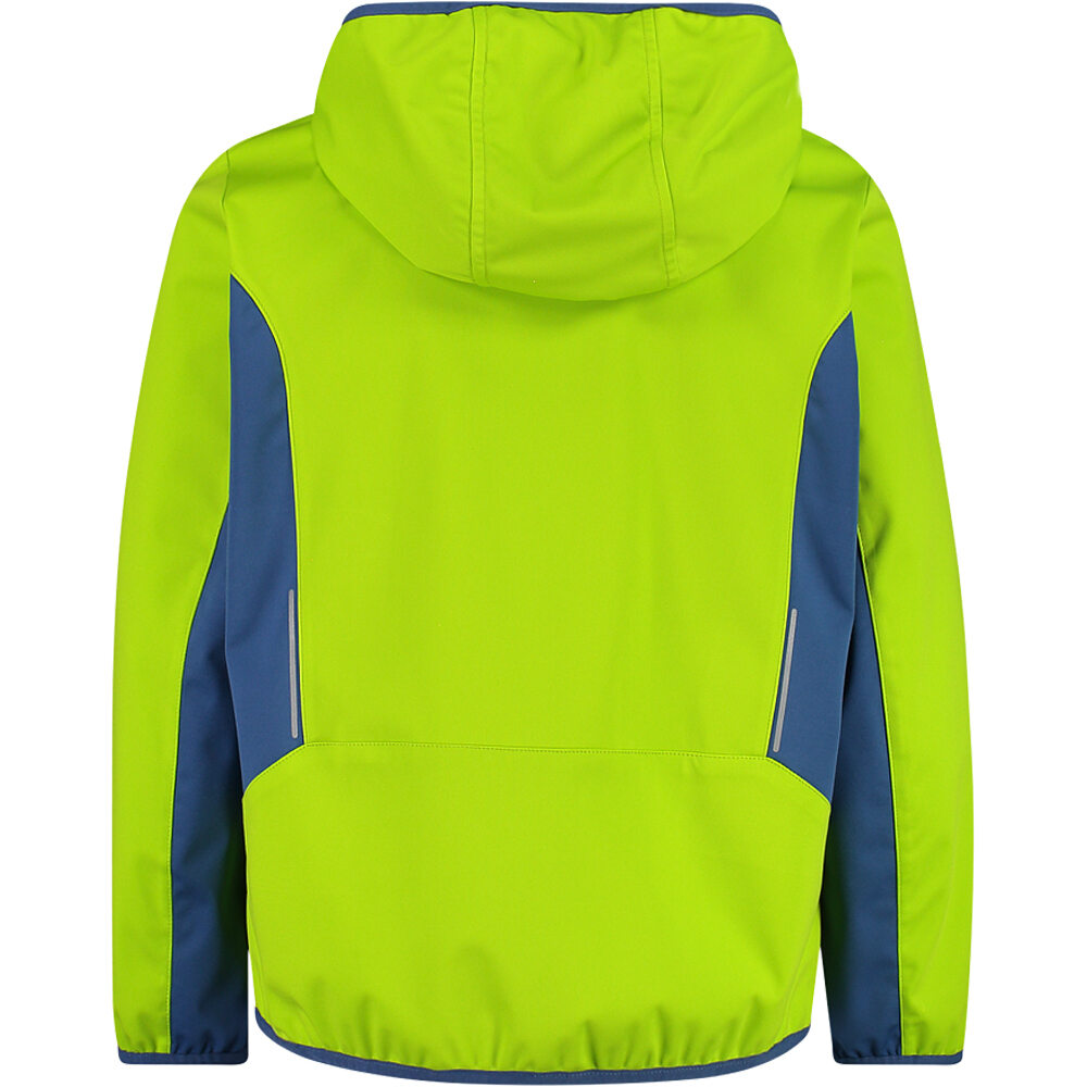 Cmp chaqueta softshell niño KID JACKET FIX HOOD vista trasera