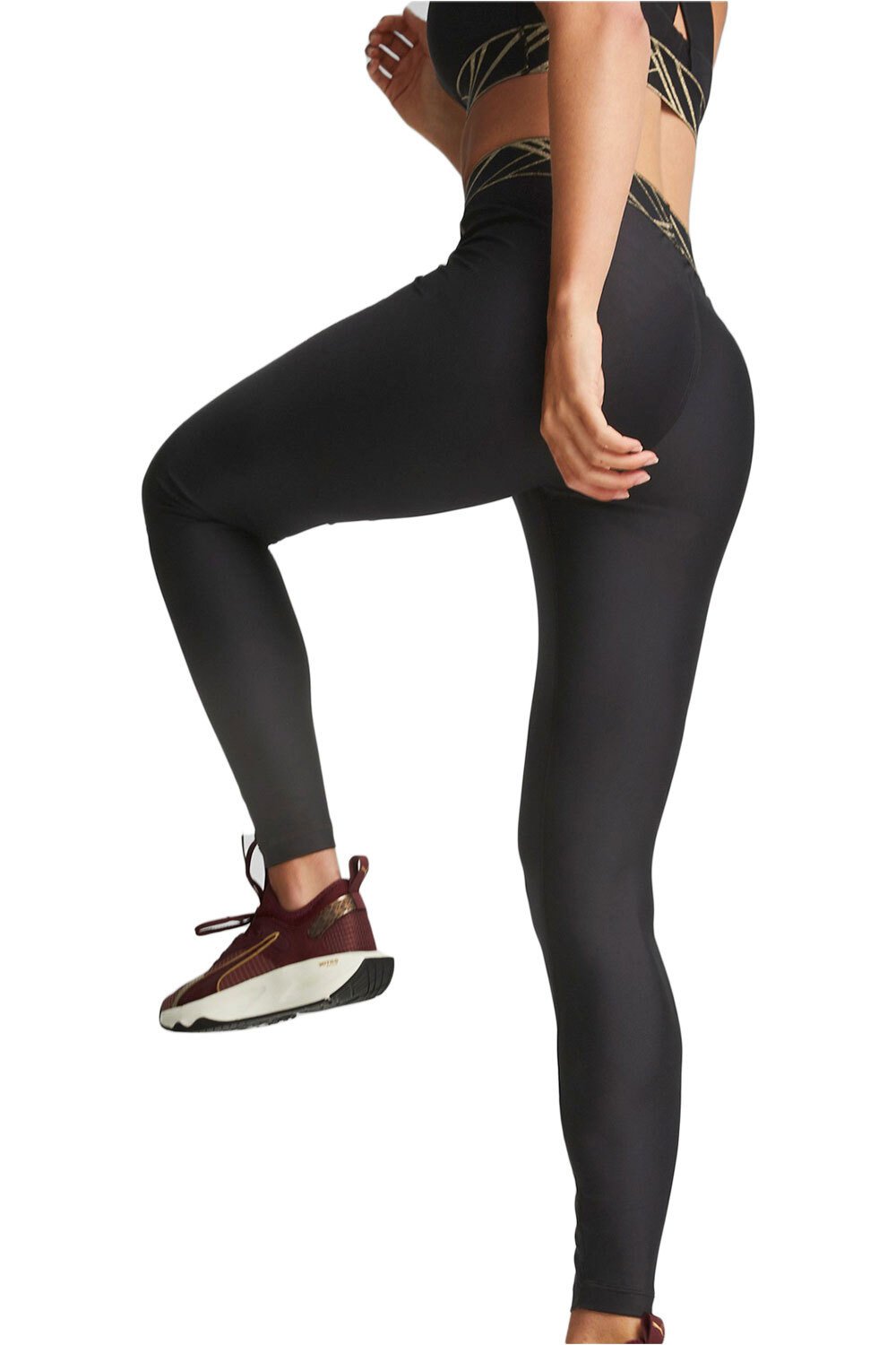 Puma pantalones y mallas largas fitness mujer Deco Glam High Waist vista trasera