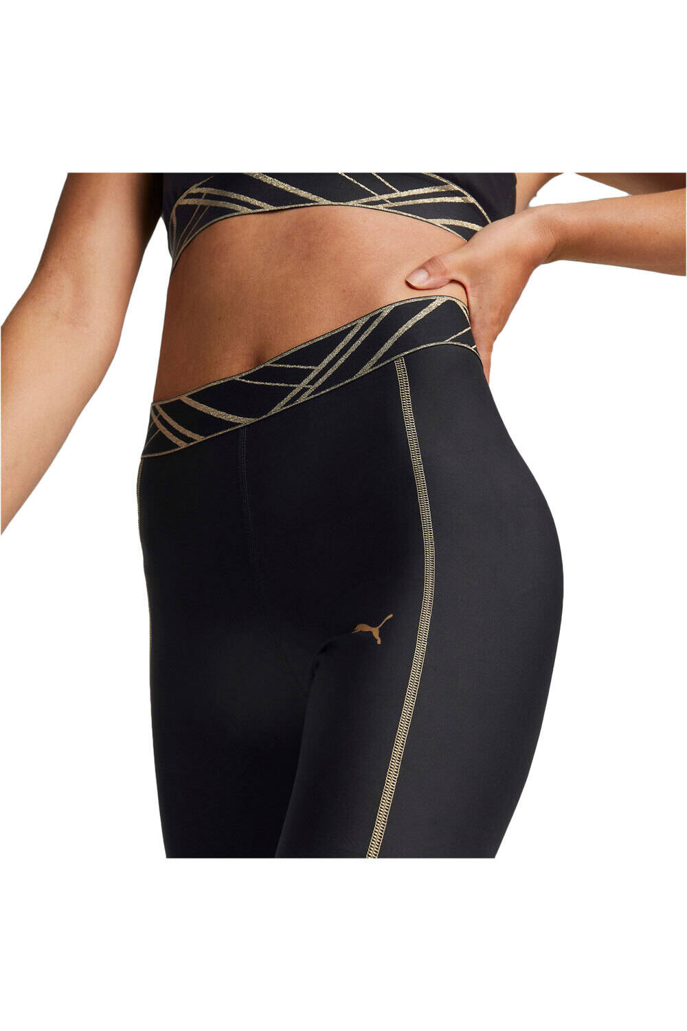 Puma pantalones y mallas largas fitness mujer Deco Glam High Waist vista detalle